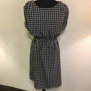 Charming Charlie Windowpane Plaid Dress Size L